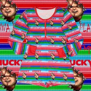CHUCKY short pants women’s romper Halloween onesie